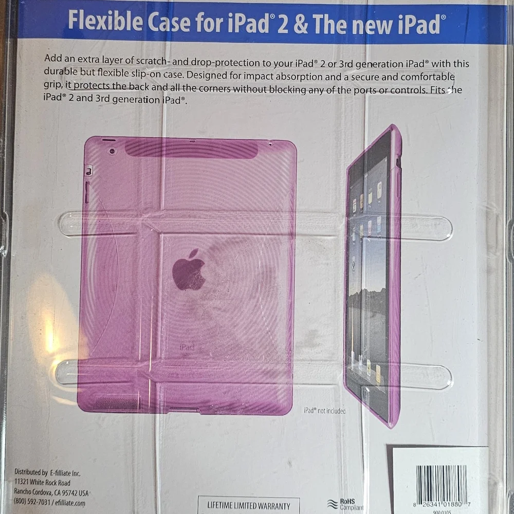 Tech & Go Flexible Pink Case for iPad 2 or 3rd Generation